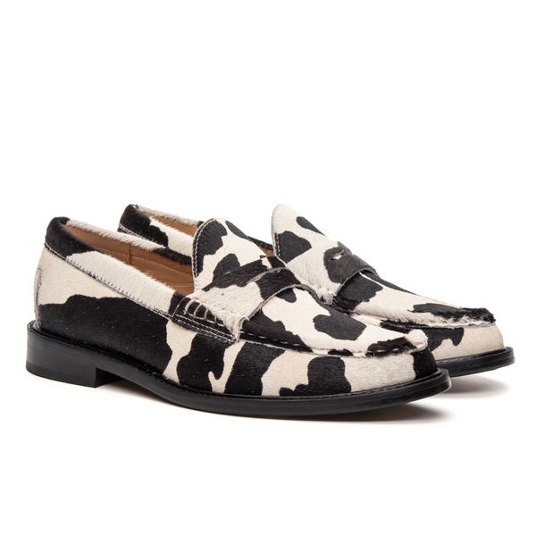 Mocassim Feminino Ornella Couro Animal Print - JACOMETTI