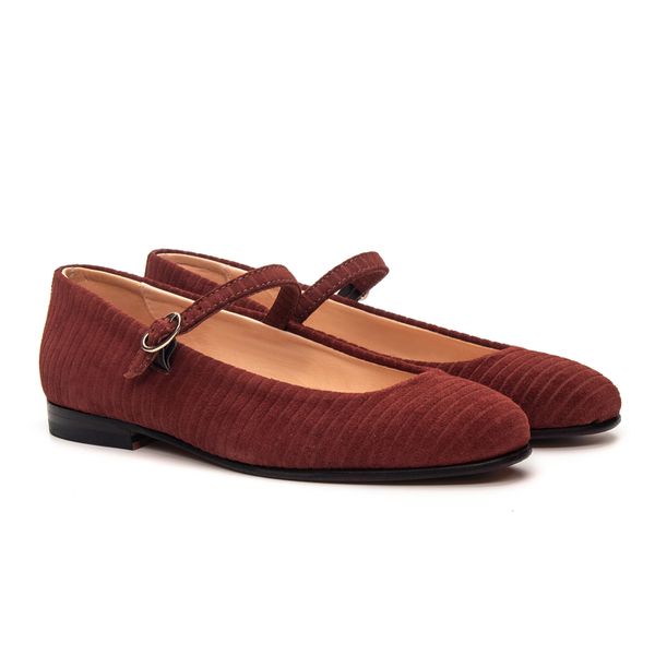 Sapatilha Feminina Domenica Couro Suede Terracota - JACOMETTI