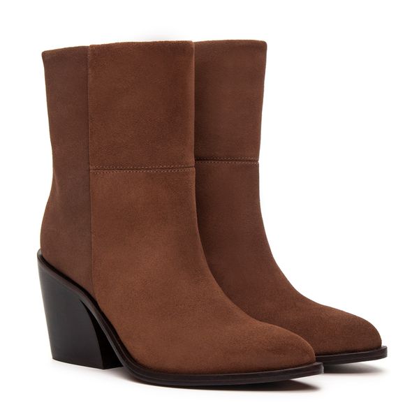 Bota Feminina Belluno Camurça Chocolate - JACOMETTI