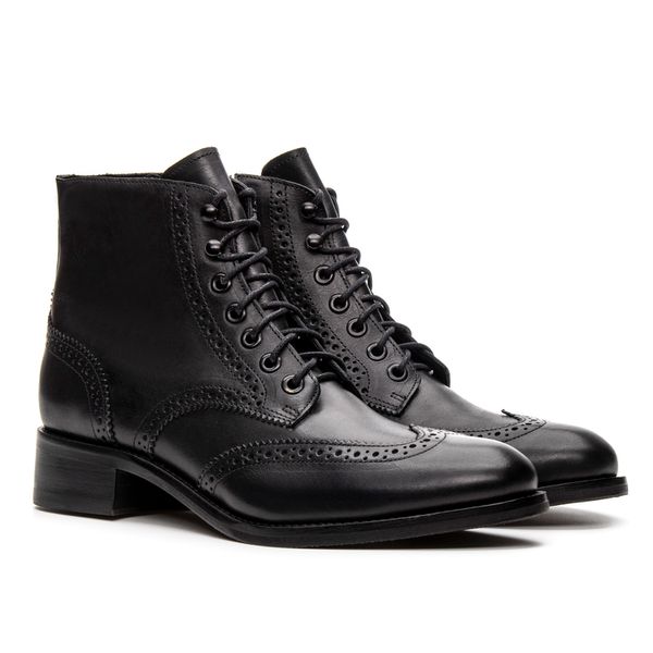Coturno Feminino Padova Preto Solado Top Rubber - JACOMETTI