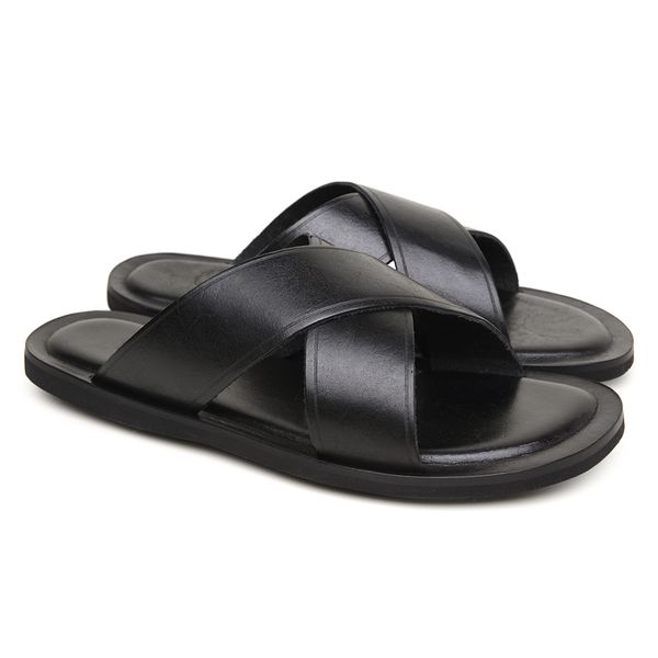 Sandália Masculina Preta 363004C - JACOMETTI