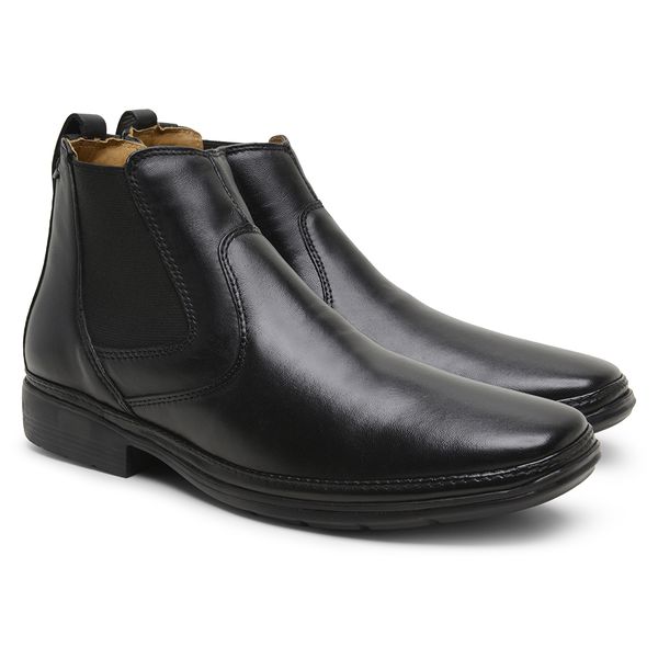 Bota Masculina Conforto com Elástico 4914 Preta - JACOMETTI