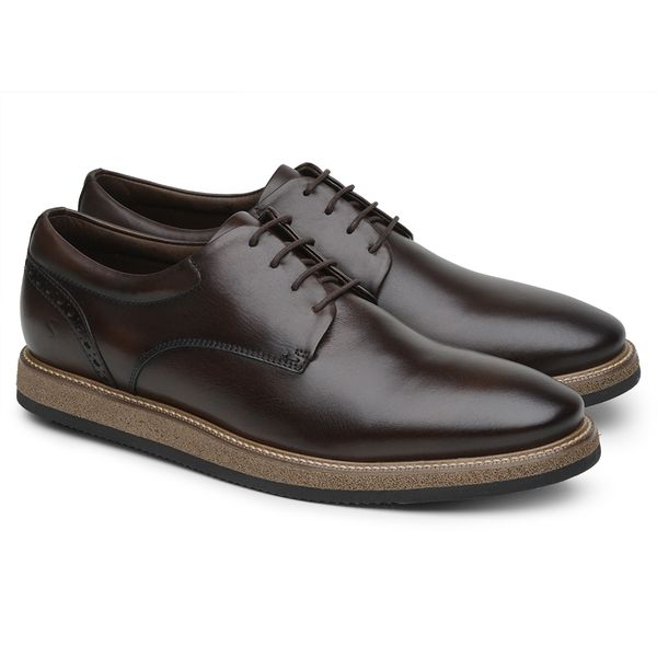 Sapato Casual Derby Café 8400