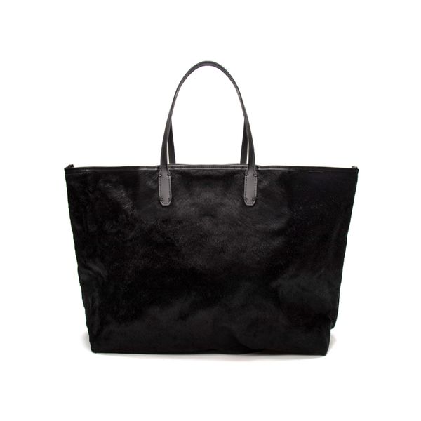 Bolsa Feminina Rina Pelo Preto Pequena - JACOMETTI