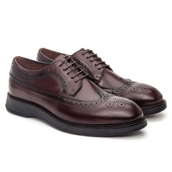 Sapato Casual Derby Trento Castanho - JACOMETTI