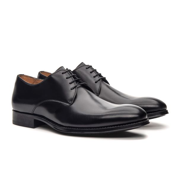 Sapato Social Derby Varese Preto - JACOMETTI