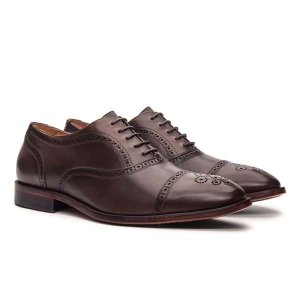 Sapato Oxford Brogue Salvatore Mouro - JACOMETTI