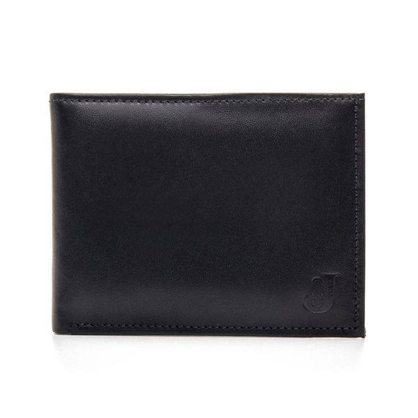 Carteira Masculina Porta Cartão de Couro 5015 Pret... - JACOMETTI