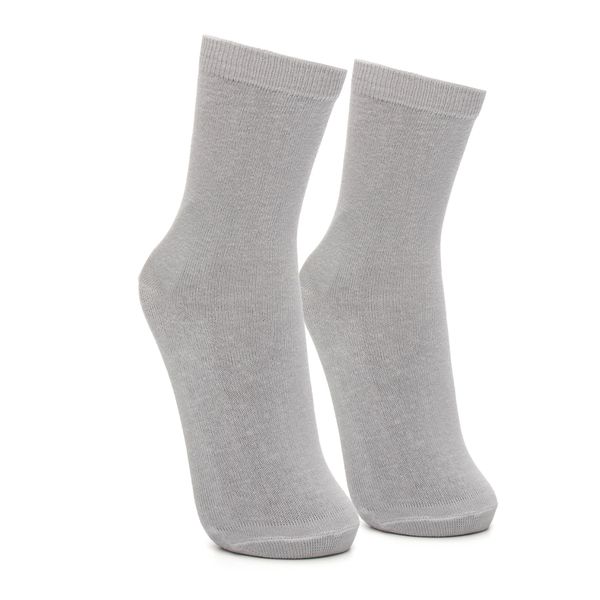 Meia de Algodão Cano Alto Off White - JACOMETTI