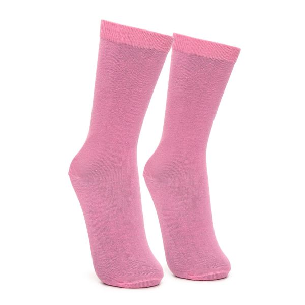 Meia de Algodão Cano Alto 3/4 Rosa Claro - JACOMETTI