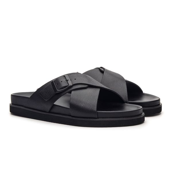 Sandália Masculina Amalfi Preto - JACOMETTI