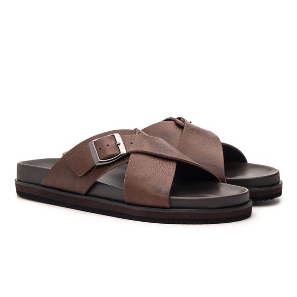 Sandália Masculina Amalfi Chocolate - JACOMETTI