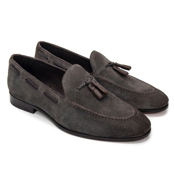 Mocassim Masculino Velour Café VLS004 - JACOMETTI