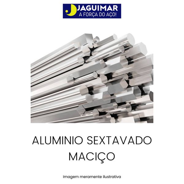 ALUMÍNIO MACIÇO SEXTAVADO 1 1/4" (31,75 MM) 