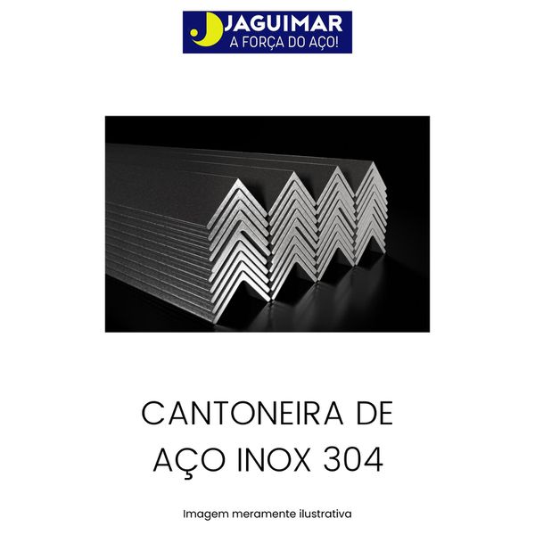 CANTONEIRA INOX 304 1 1/2" x 3/16" (38,105 x 4,75 MM) 