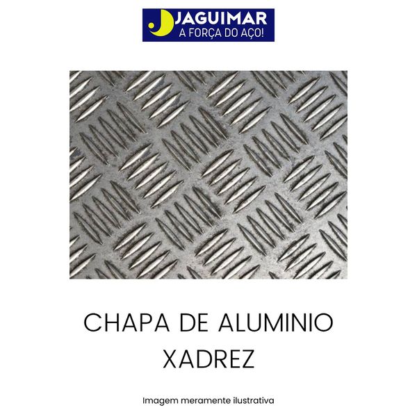 CHAPA DE ALUMÍNIO XADREZ (PISO) 1,50 MM