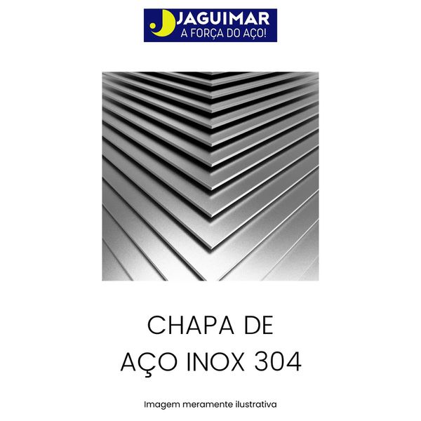 CHAPA DE INOX 304 3/8" (9,52 MM)