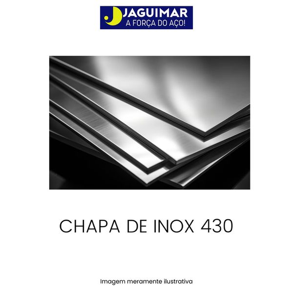 CHAPA DE AÇO INOX 430 1,00 MM