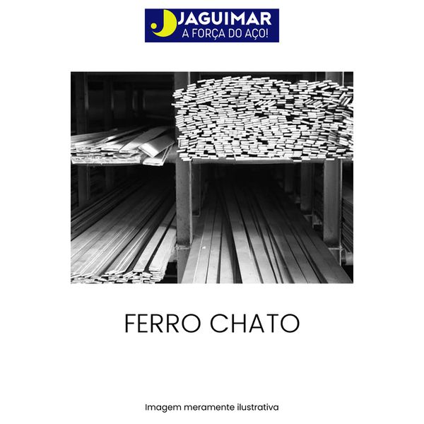 FERRO CHATO 1020/A36 1" X 1/2" (25,40 X 12,70 MM) 