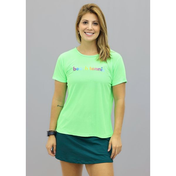 Babylook Beach Tennis Verde Neon