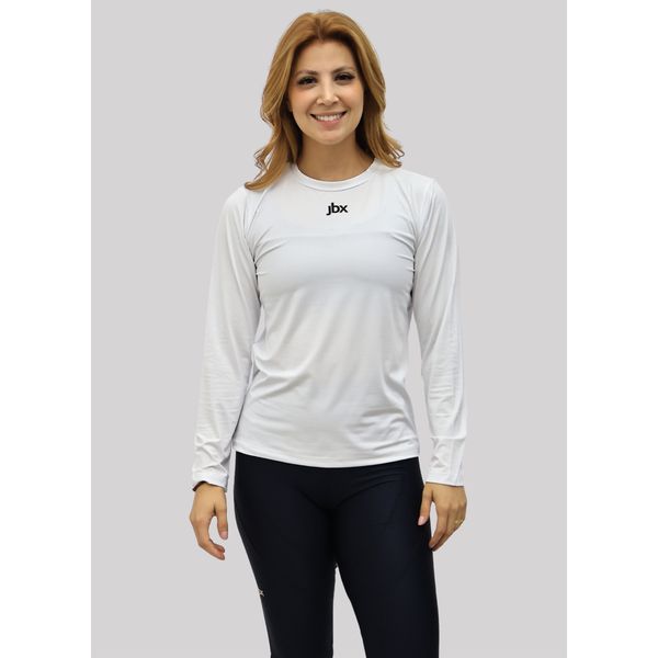 Babylook Manga Longa Branca
