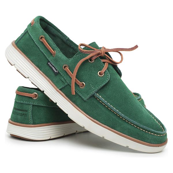 Dockside Verde Masculino Camurça Polo Urban