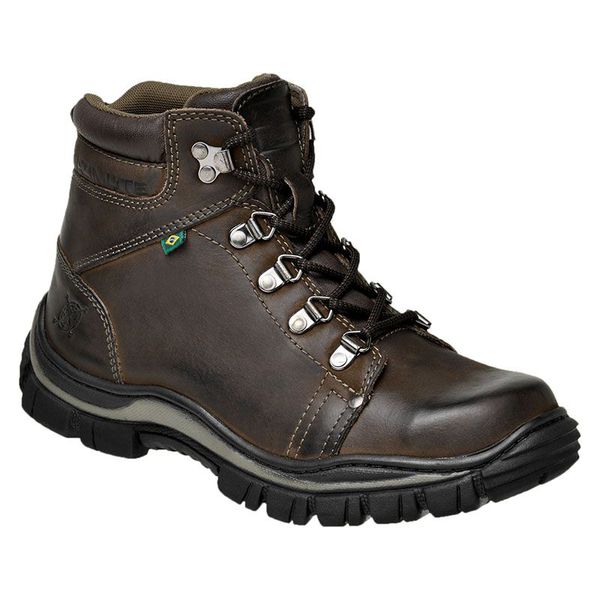 Bota Azimute 910 Adventure Marrom Escuro Caqui
