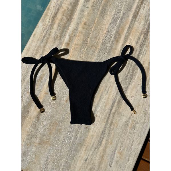 Calcinha De Biquíni Jade De Amarrar Cannes Preto