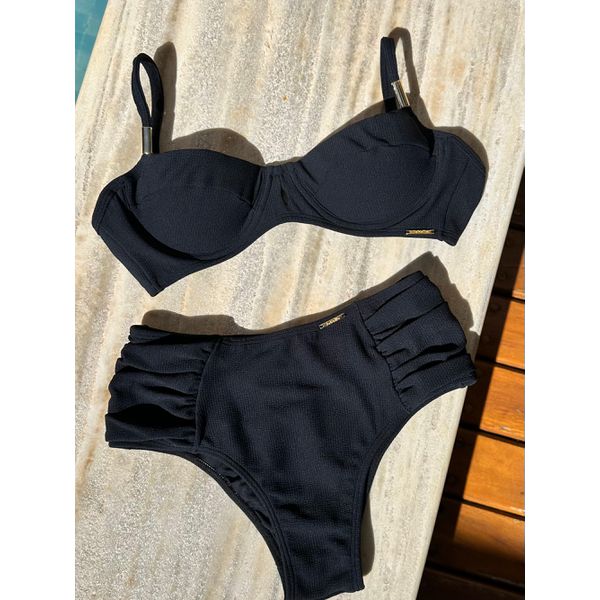 Biquíni﻿ Avulso Meia Taça Cannes Preto
