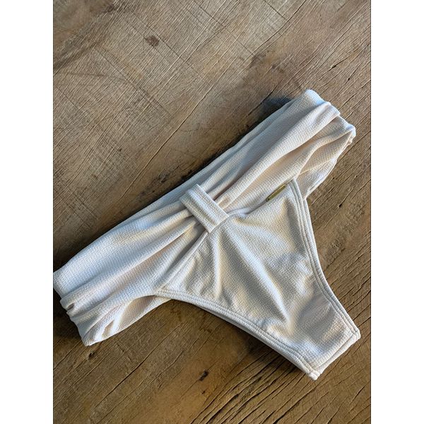 Calcinha de Biquíni Anilha Off White