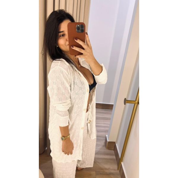 Chemise Ísis Branca em Laise