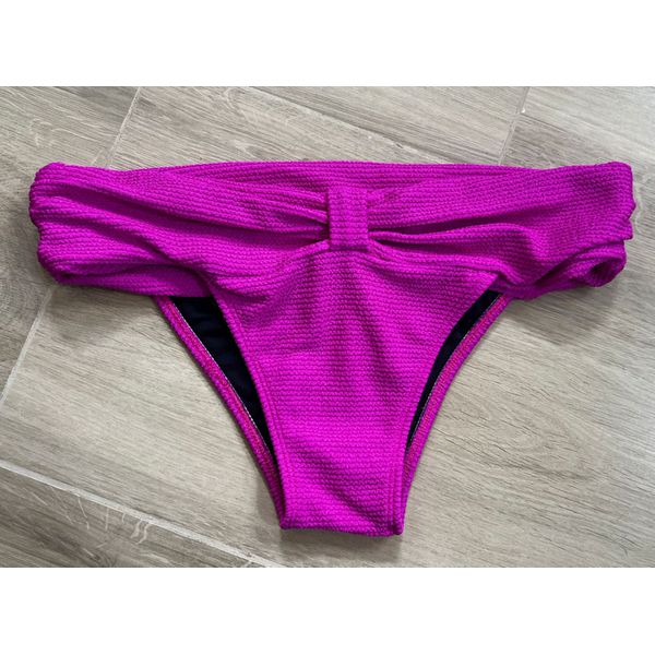 Calcinha de Biquíni Anilha Rosa Texturizado