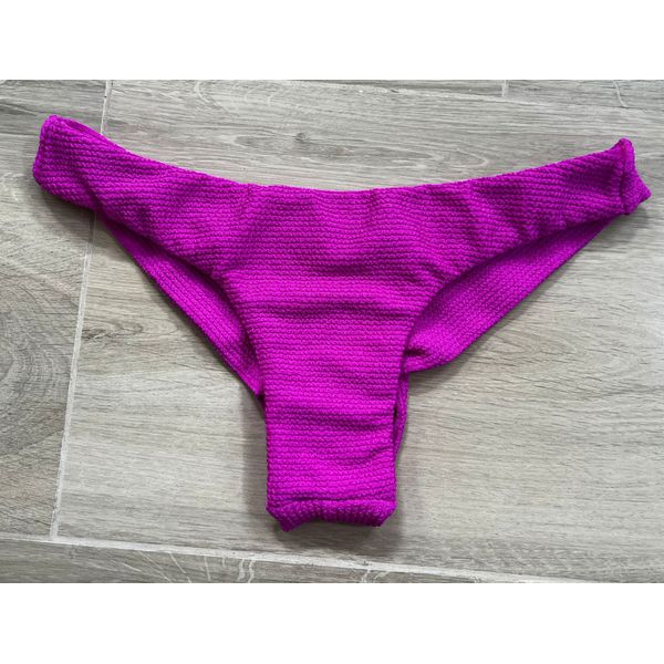 Calcinha de Biquíni Lyz Rosa Texturizado