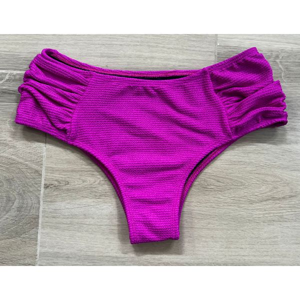 Calcinha de Biquíni Juliana Rosa Texturizada