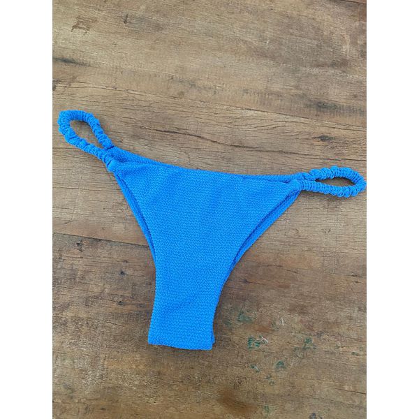 Calcinha de Biquíni Brisa Azul Texturizado