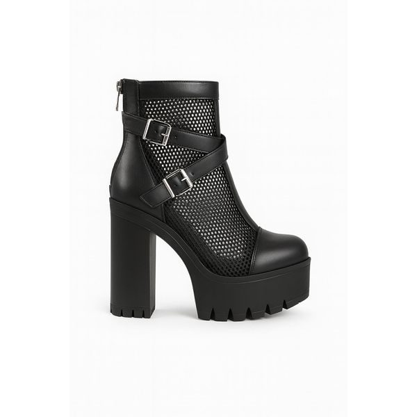 Bota Feminina Cano Curto Salto Alto Rocker Rodeio Wester