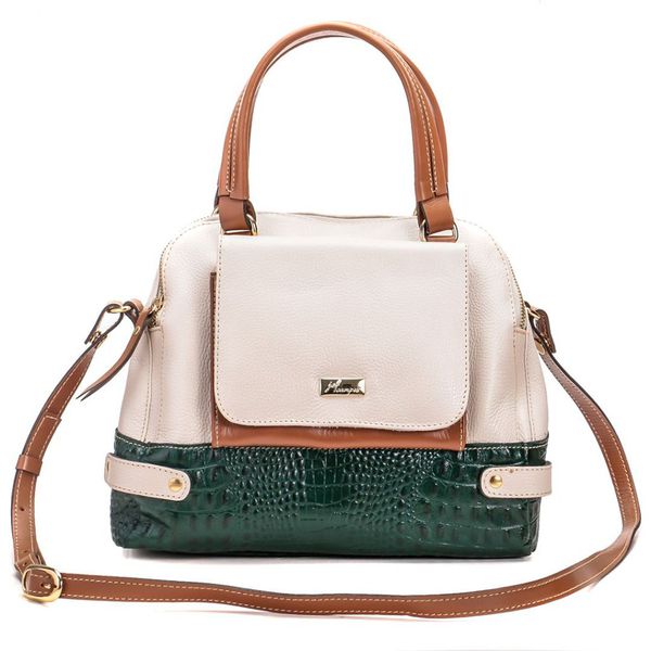 Bolsa Feminina Vitória Transversal Em Couro 