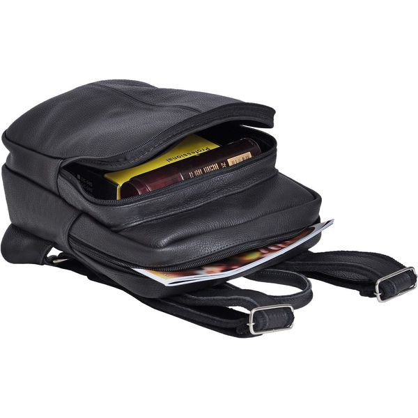 Mini Mochila Em Couro Legítimo