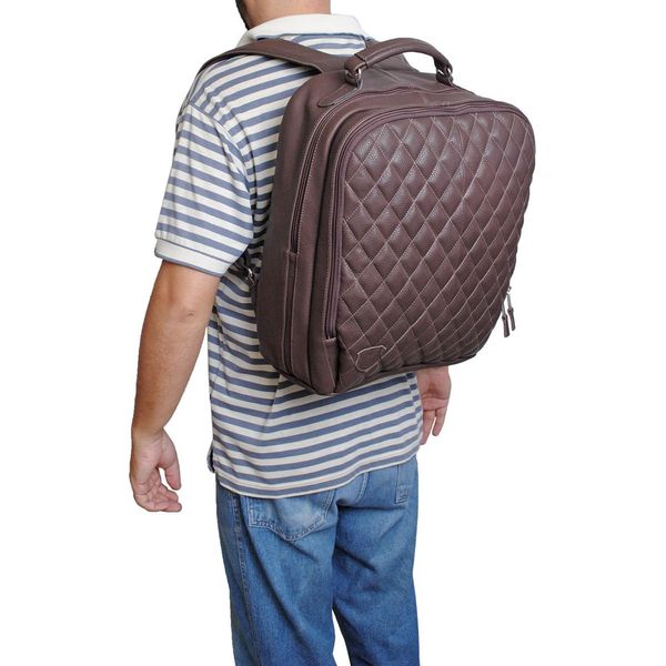 Mochila Executiva Para Notebook em Couro Legítimo 