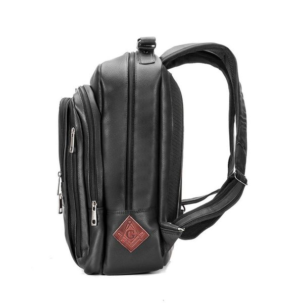 Mochila Luxo Maçônica Em Couro Legítimo