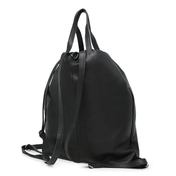 Mochila Slim Bag em Couro Legítimo - Preto