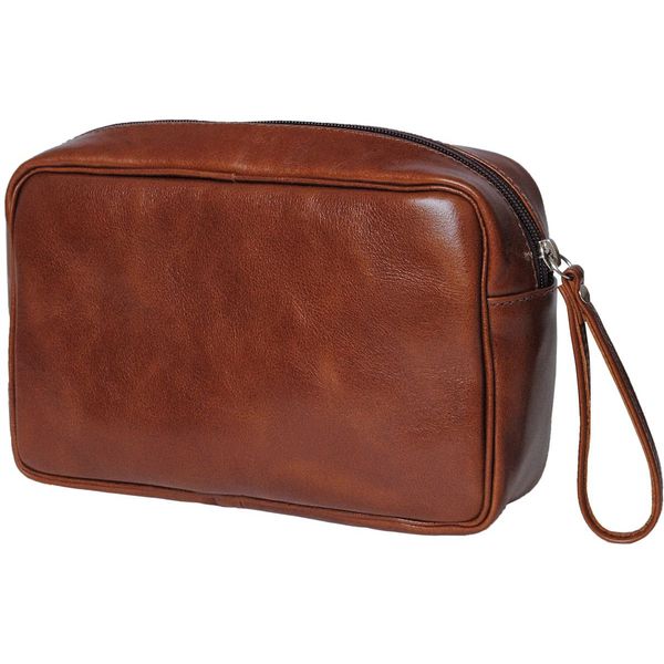 Necessaire Unissex Em Couro Legítimo