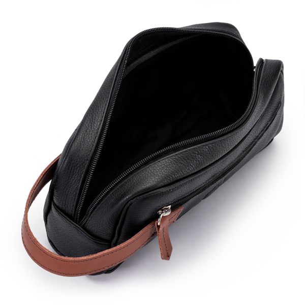 Necessaire Estojo Unissex Em Couro Legítimo