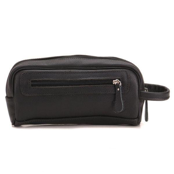 Necessaire Estojo Unissex Em Couro Legítimo 