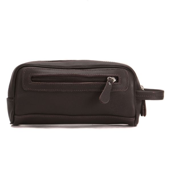 Necessaire Estojo Unissex Em Couro Legítimo