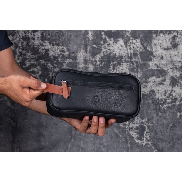 Necessaire Unissex Em Couro Legítimo 