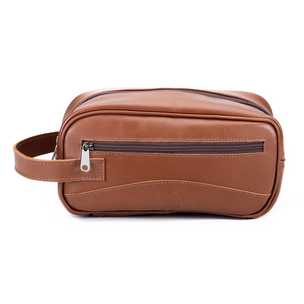 Necessaire Unissex Em Couro Legítimo 