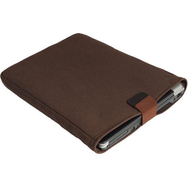 Mochila em Couro Com Suporte Para Notebook Removível 