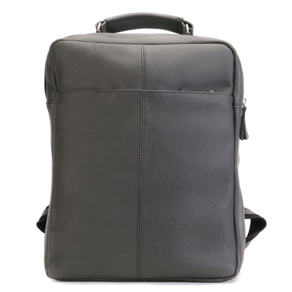 Mochila em Couro Com Suporte Para Notebook Removível 