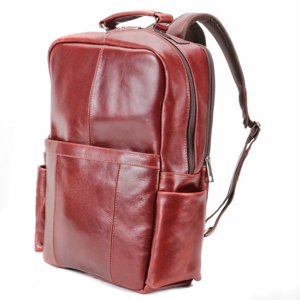 Mochila Executiva Design Em Couro Legítimo Para Notebook 